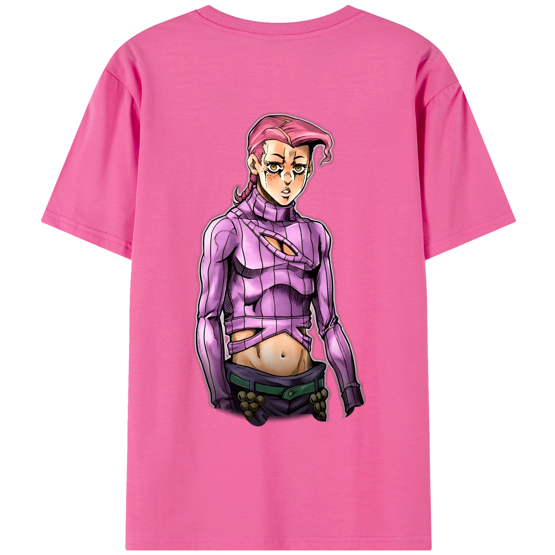 （画像用） ジョジョの奇妙な冒険 ビネガー?ドッピオ JoJo's Bizarre Adventure Vinegar Doppio レディース半袖Tシャツ(バックプリント)